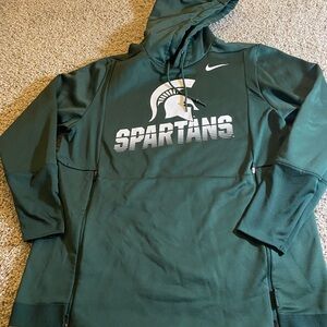 Nike Green Spartans Logo Hoodie
